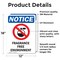 Signmission Fragrance Free Environment Sign With Symbol, 12 in W x Rectangle, Vinyl Decal OS-2PACK-NS-D-1218-V-12909 - alternate 2